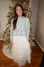 Load image into Gallery viewer, Ruffled Up Midi Skirt- Ecru