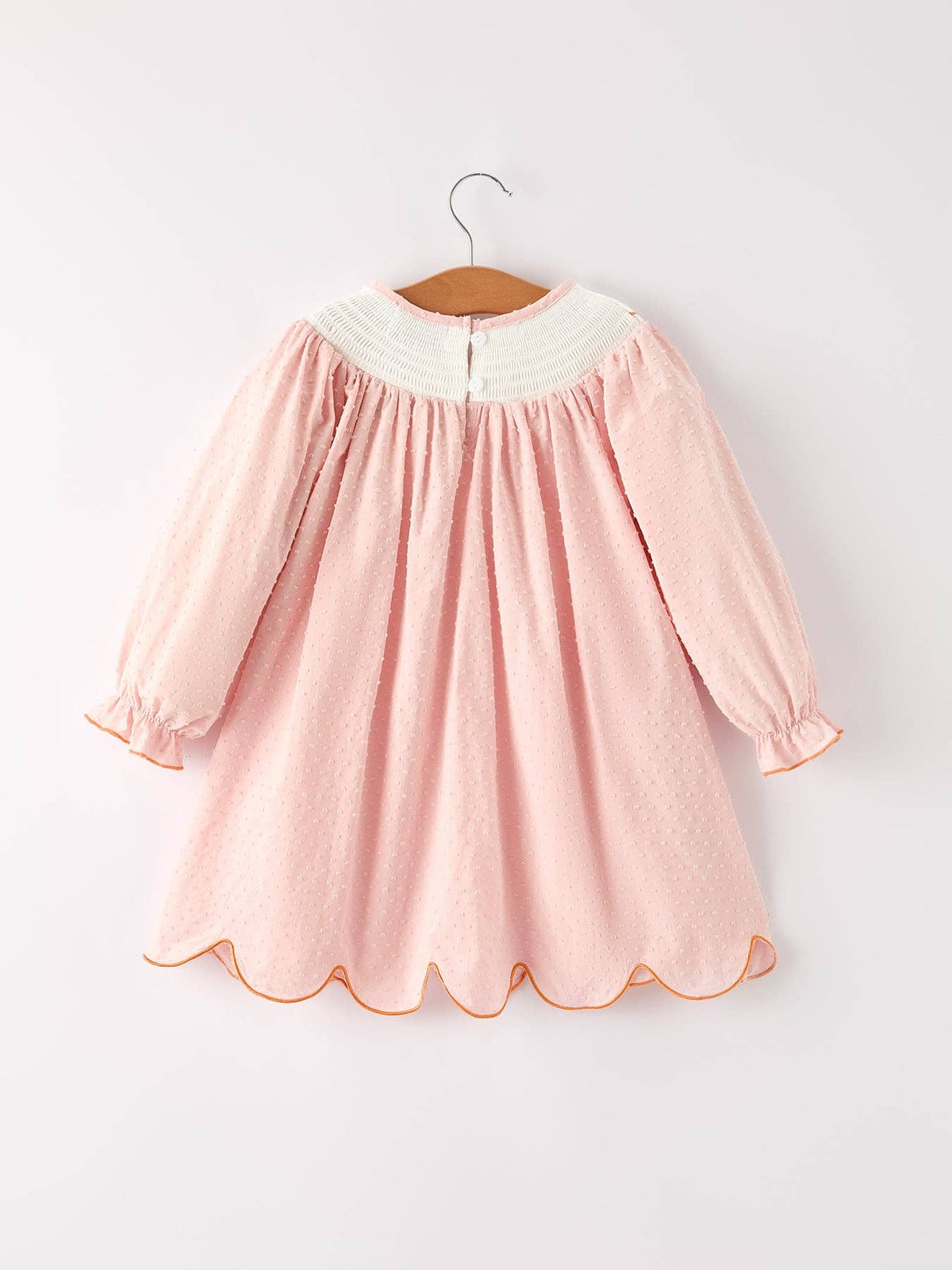 Fall Chicken Smock Embroidered Dress