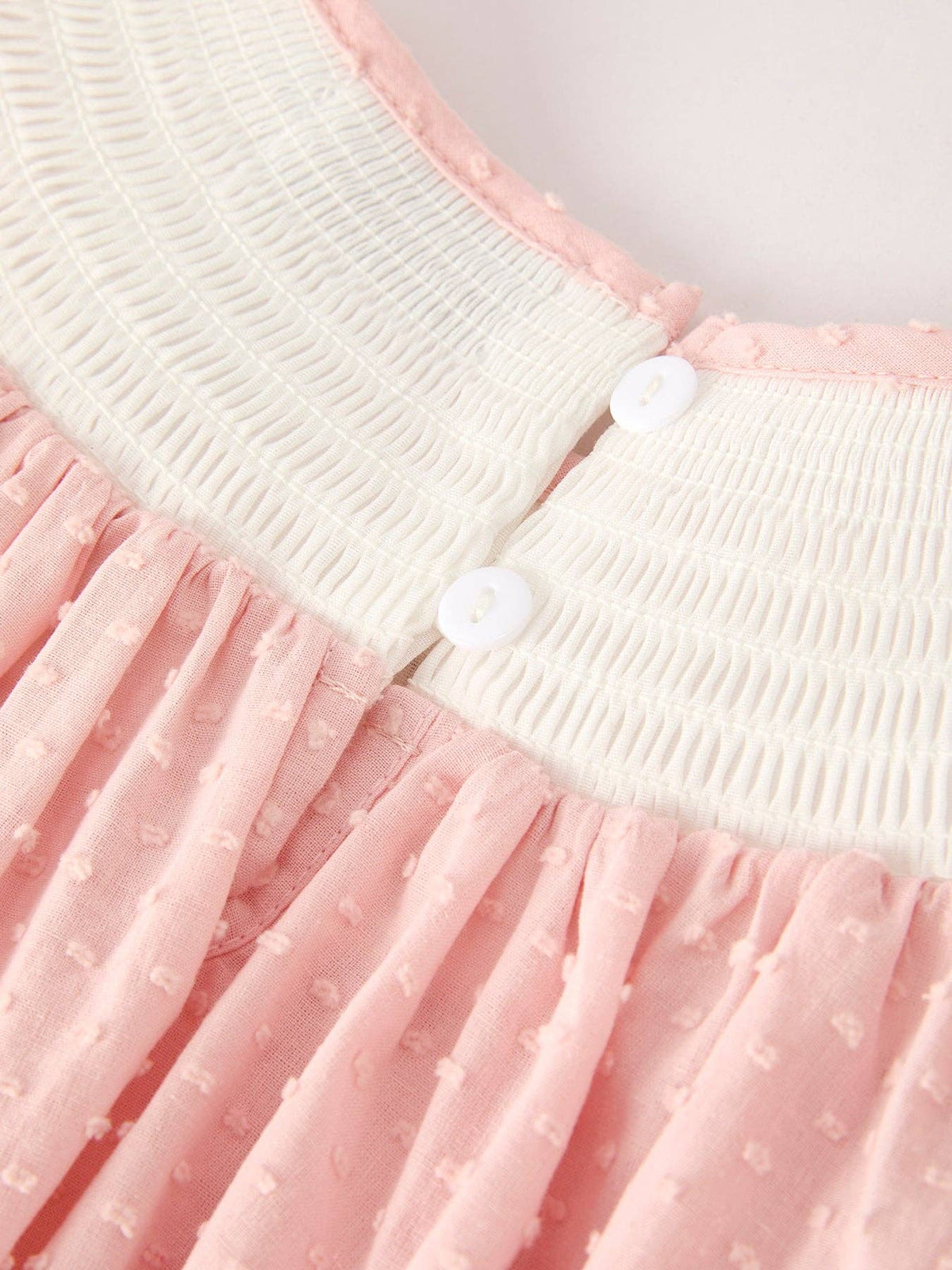 Fall Chicken Smock Embroidered Dress