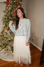 Load image into Gallery viewer, Ruffled Up Midi Skirt- Ecru