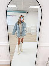 Load image into Gallery viewer, Boyfriend Blue Denim Jacket