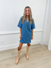 Load image into Gallery viewer, Blue Jean Baby Dress