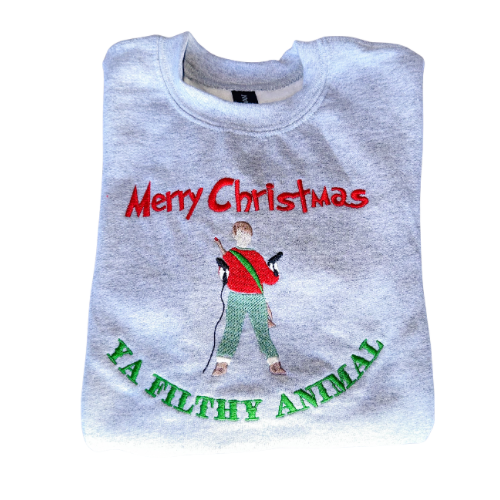 Merry Christmas Ya Filthy Animals Crewneck