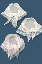 Load image into Gallery viewer, Flowers and Lace Bandana Scarf