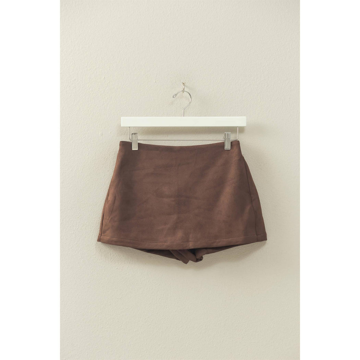 Chocolate Suede Skort
