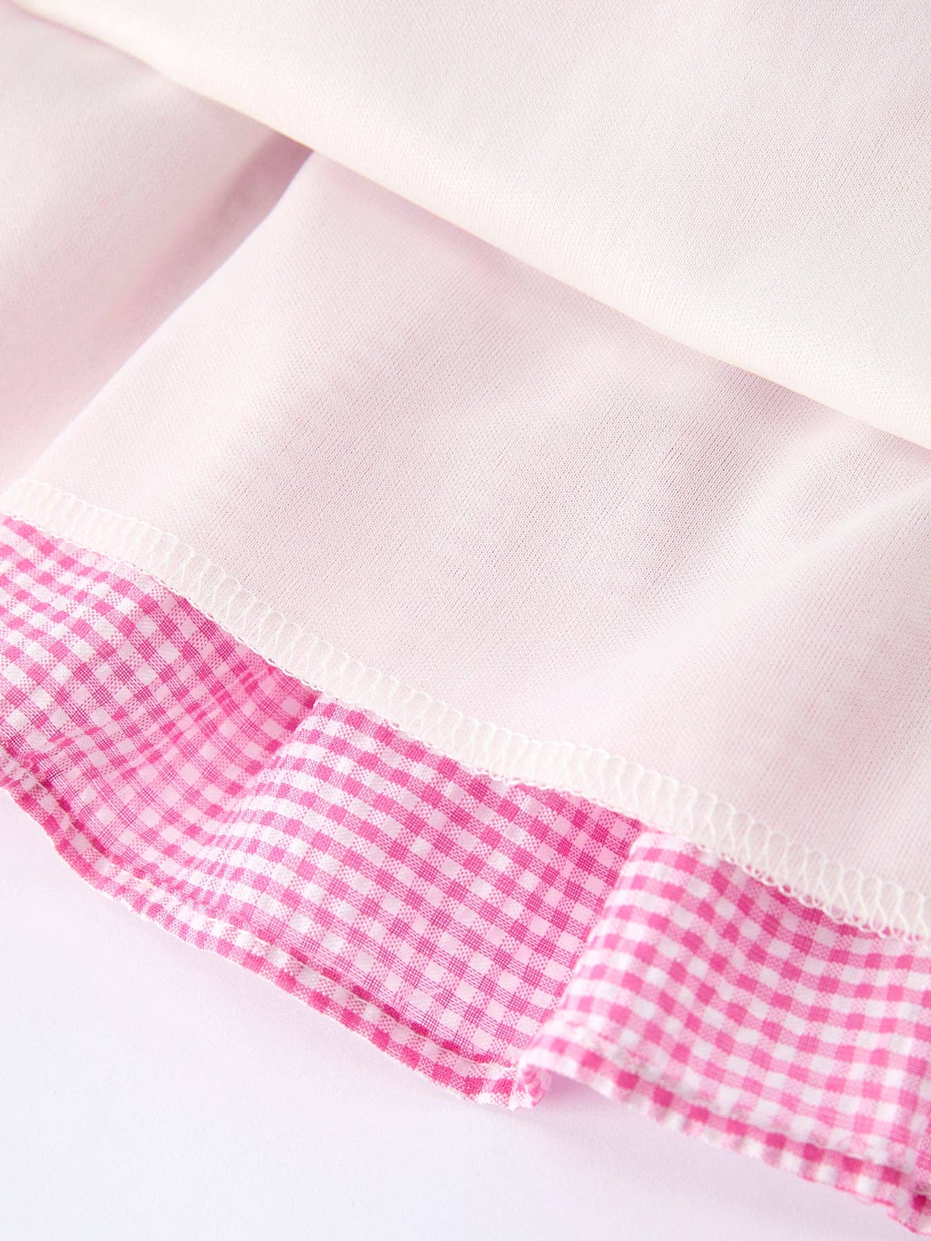 Colorblock Gingham Ruffle Dress | GIRLS