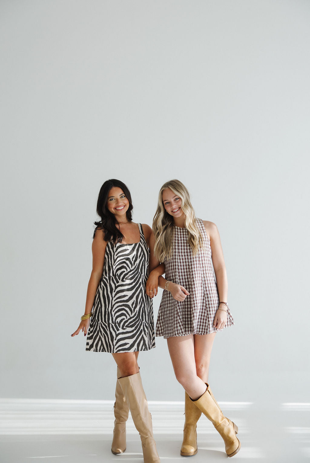 Lane Zebra Print Open Back Mini Dress