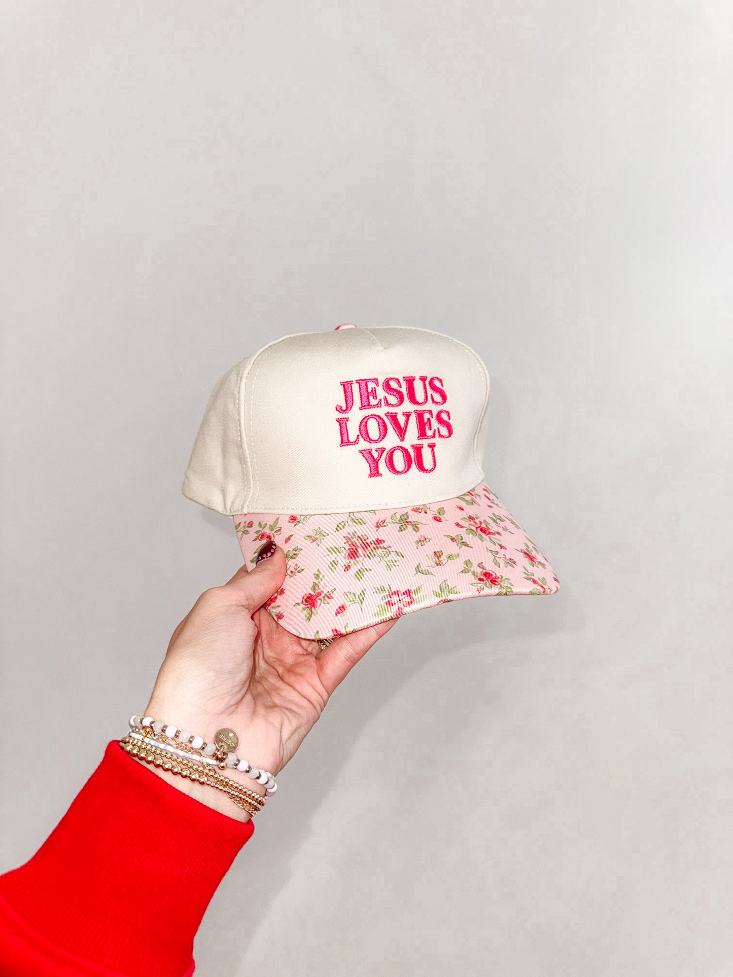 Jesus Loves You Hat | Floral