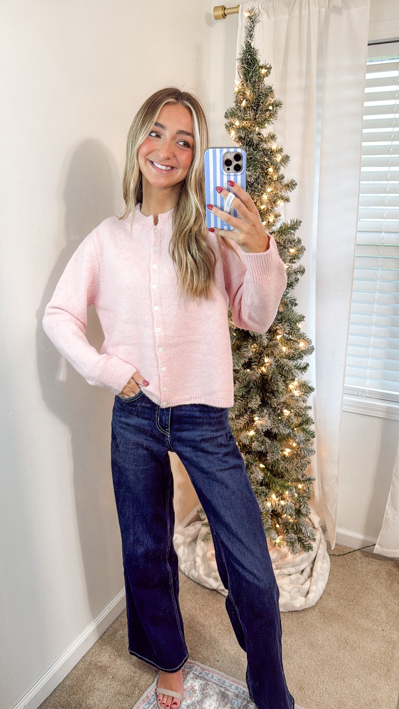Cloud 9 Cardi | Pink