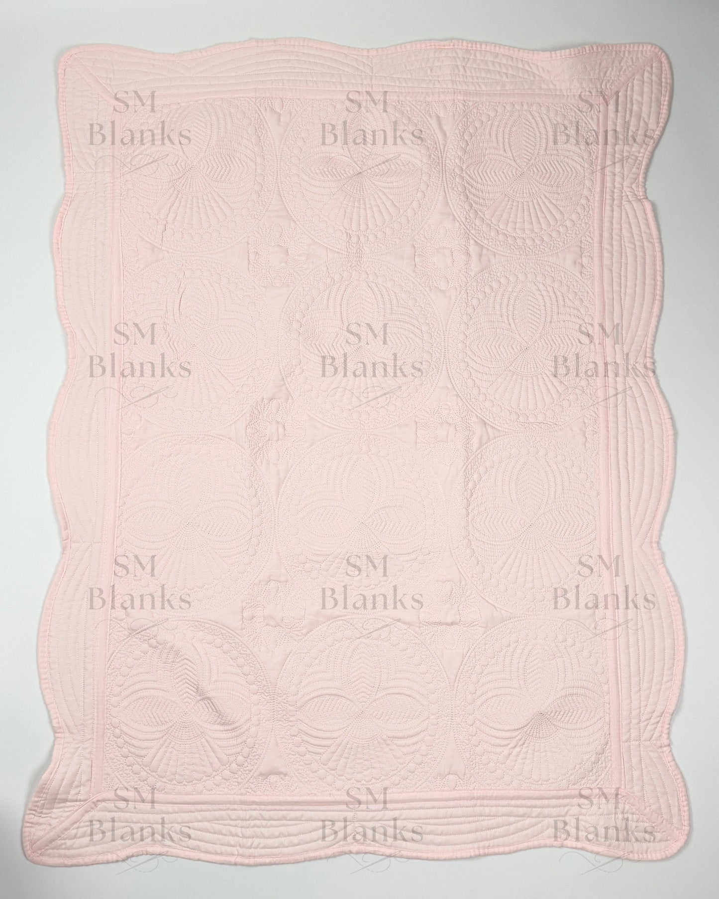 Light Pink Baby Heirloom Quilt