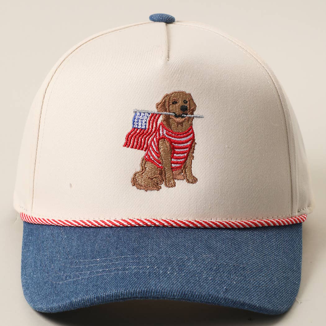 All American Pup Hat: Dark Denim