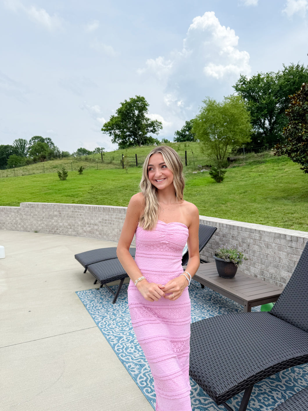 Pink Paradise Midi Dress