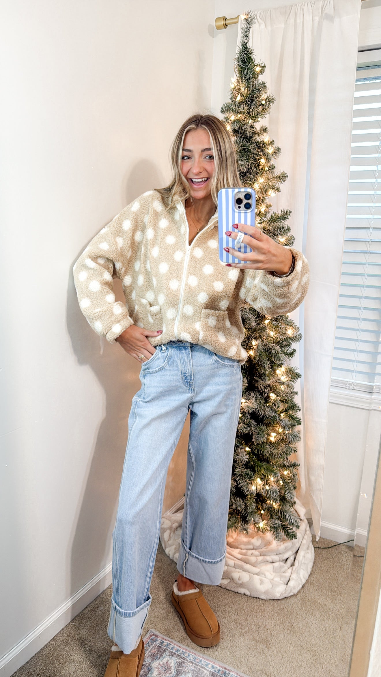 Polka Dot Sherpa
