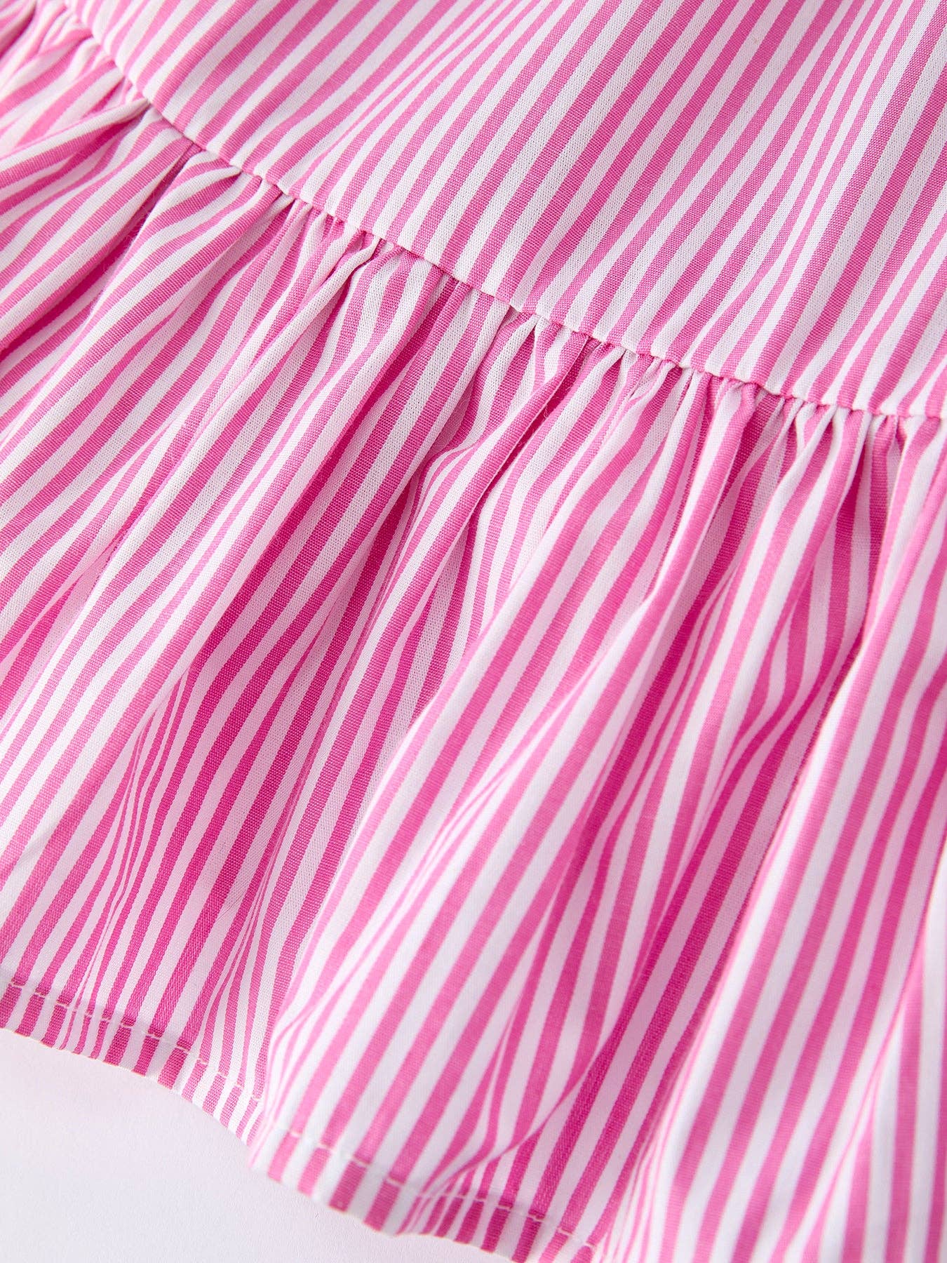 Pink Summer Stripe Ruffle Dress | GIRLS