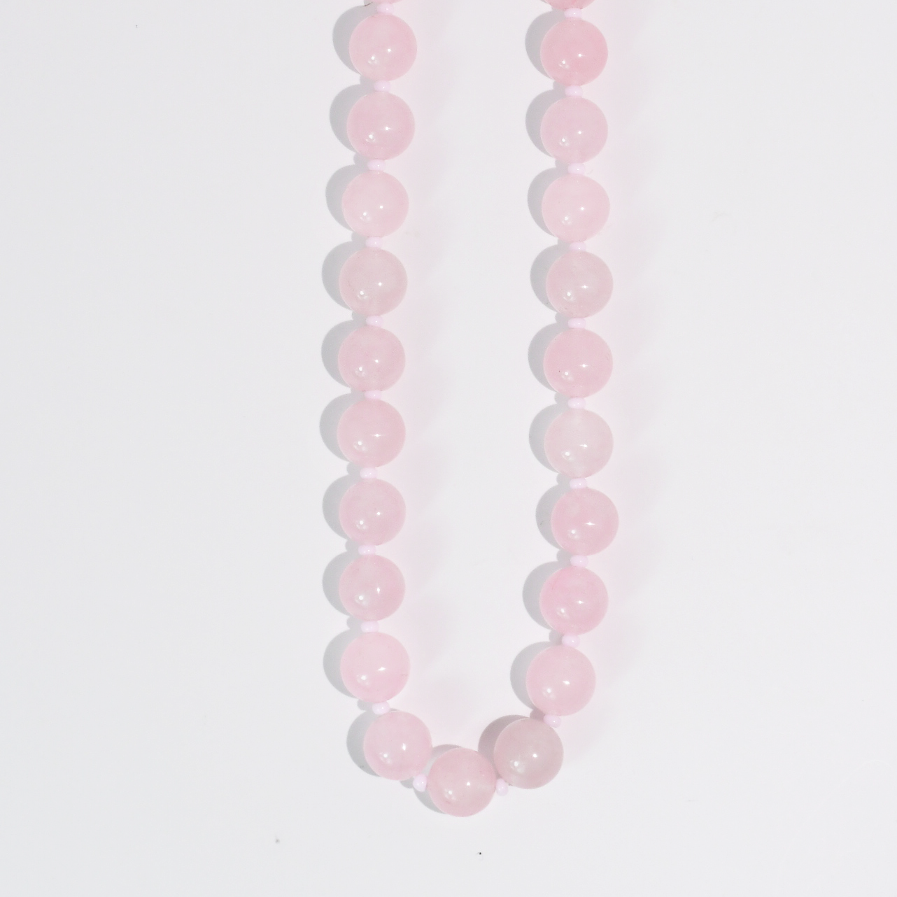 Chunky Beaded Necklace | Light Pink