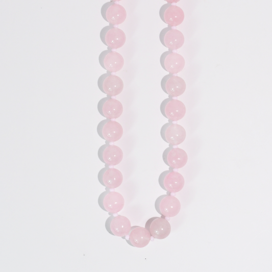 Chunky Beaded Necklace | Light Pink