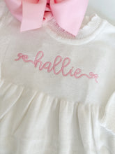 Load image into Gallery viewer, Baby Bow Knit Gown
