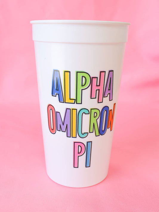 Bring On the Fun Sorority Stadium Cup: Alpha Omicron Pi