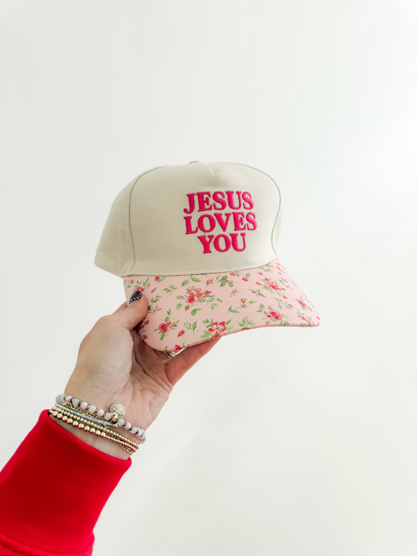 Jesus Loves You Hat | Floral