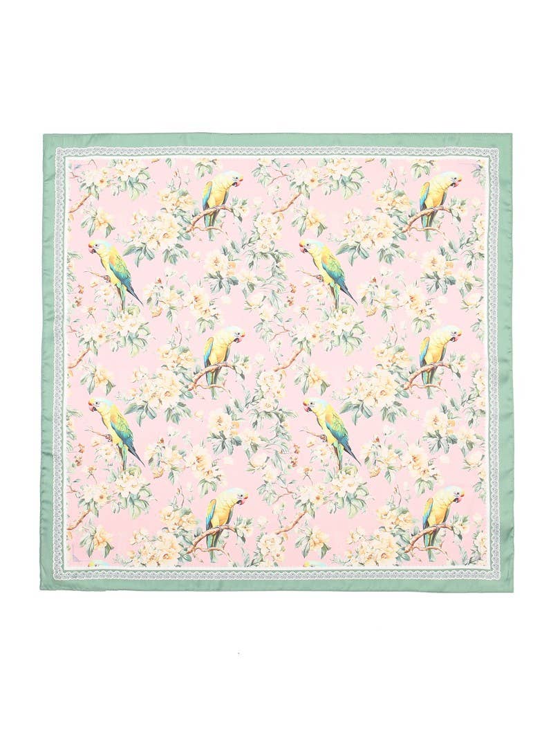 Pink&Green Bandana Scarf