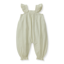 Load image into Gallery viewer, Seersucker Organic Baby Girl Jumpsuit
