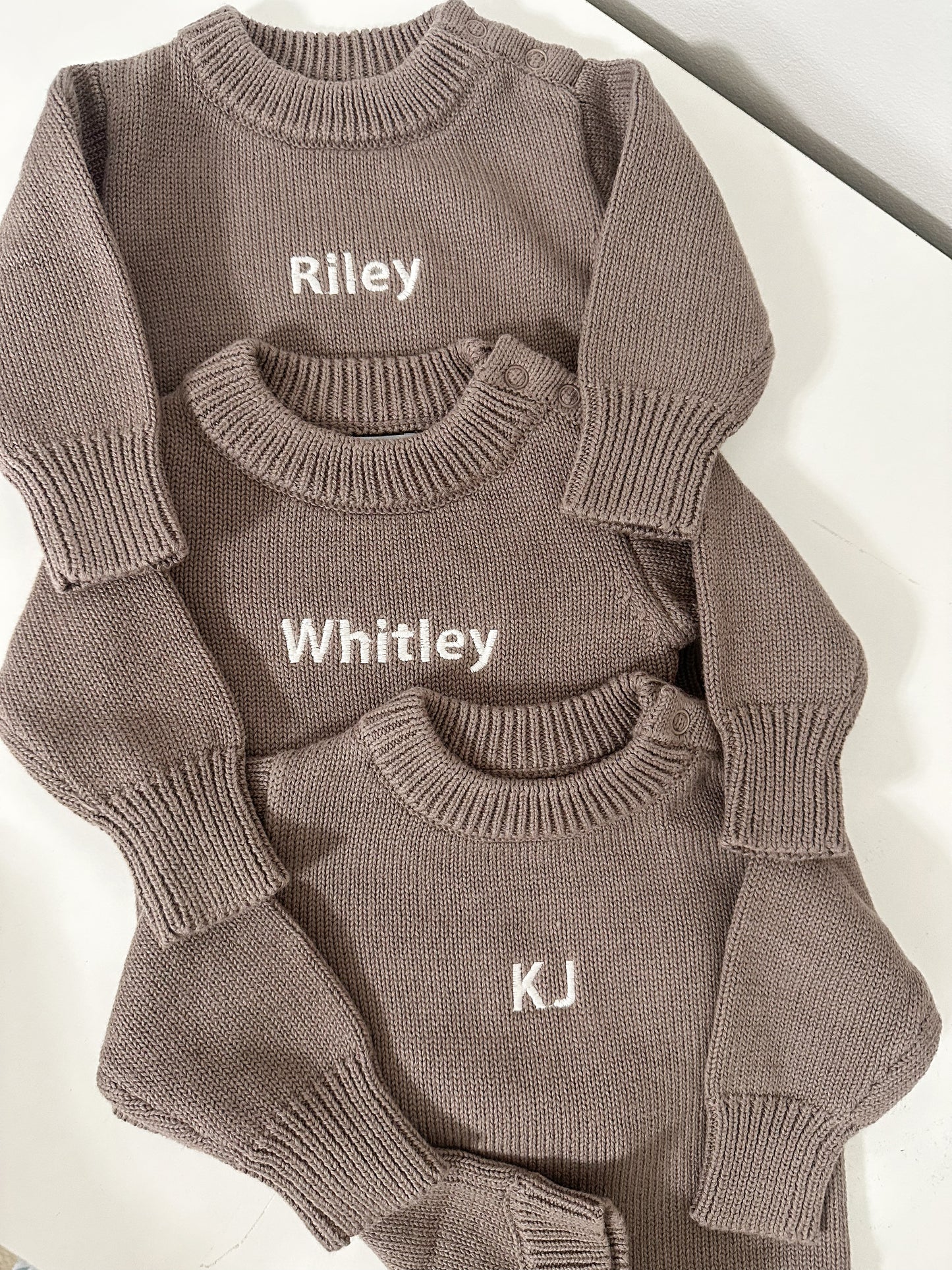 Baby Knit Romper | Mushroom