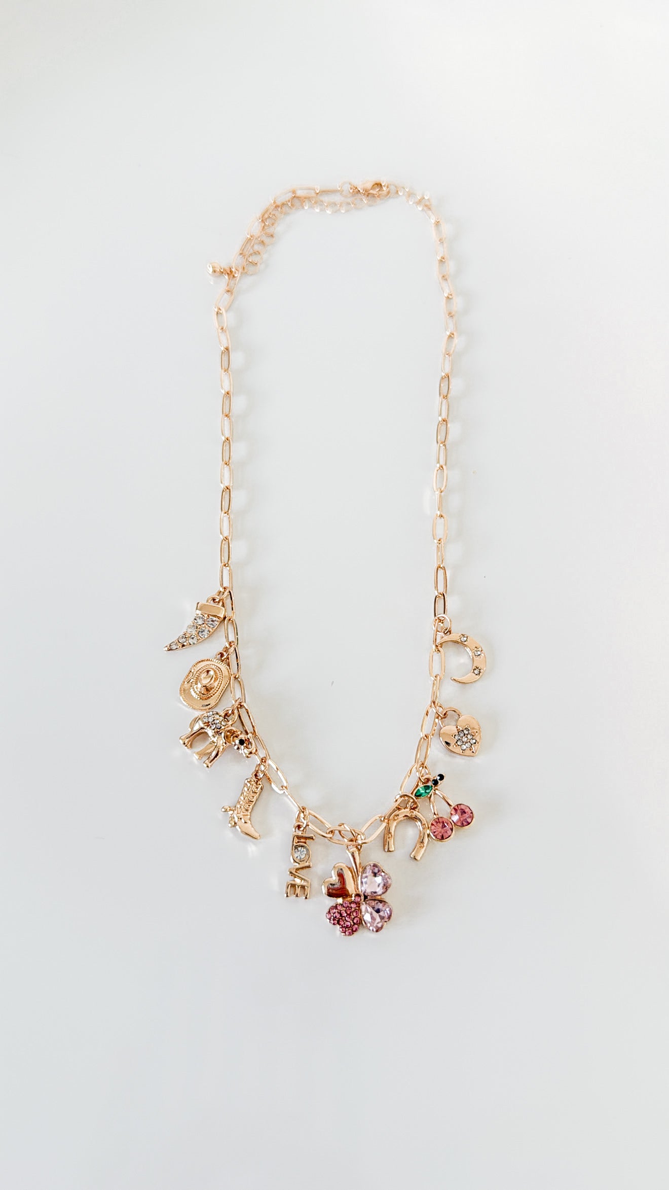 Lucky Cowgirl Charm Necklace