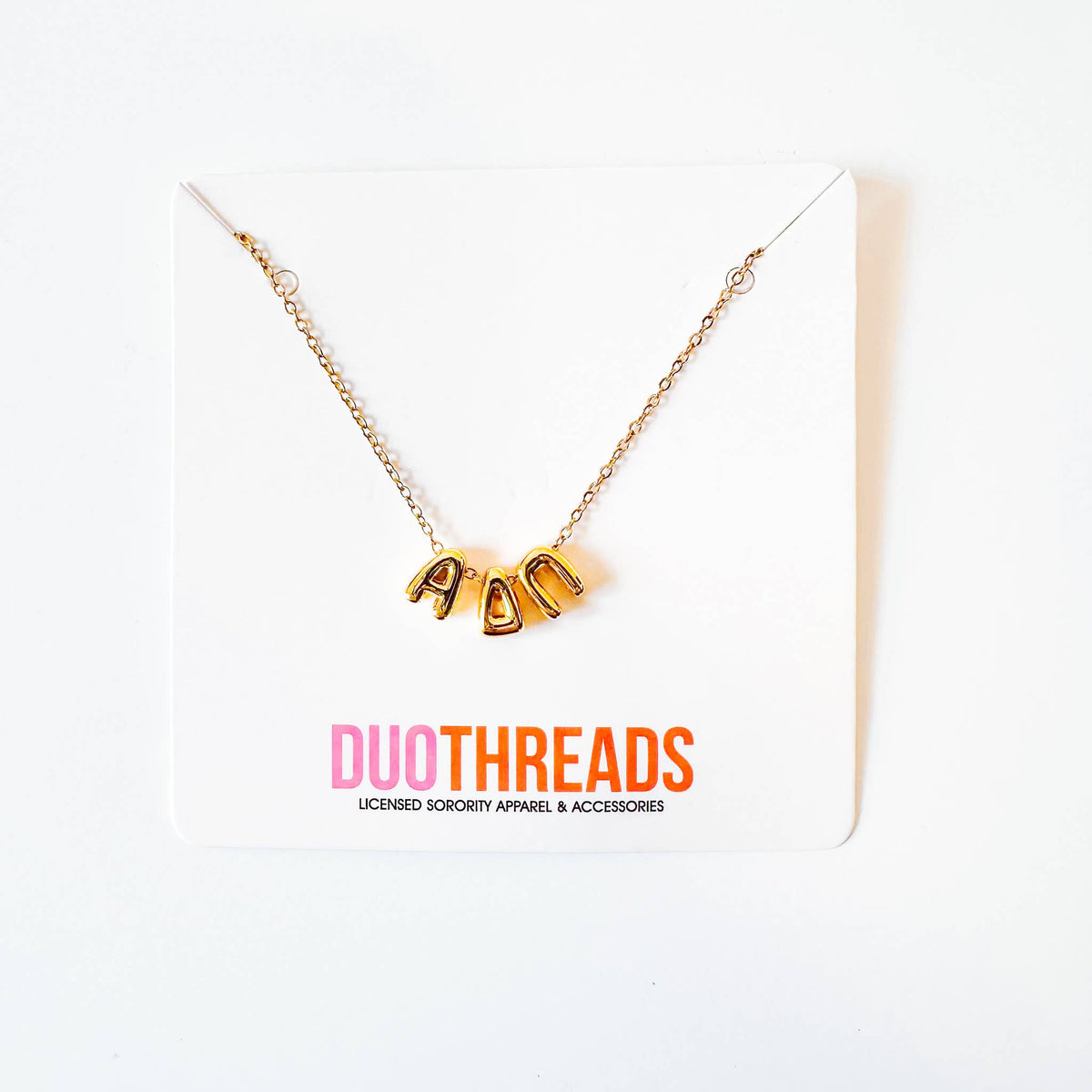 Bubble Necklace: ALPHA DELTA PI