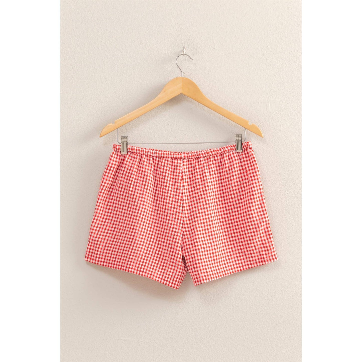 Spring Picnic Shorts-Red