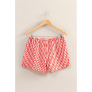 Spring Picnic Shorts-Red