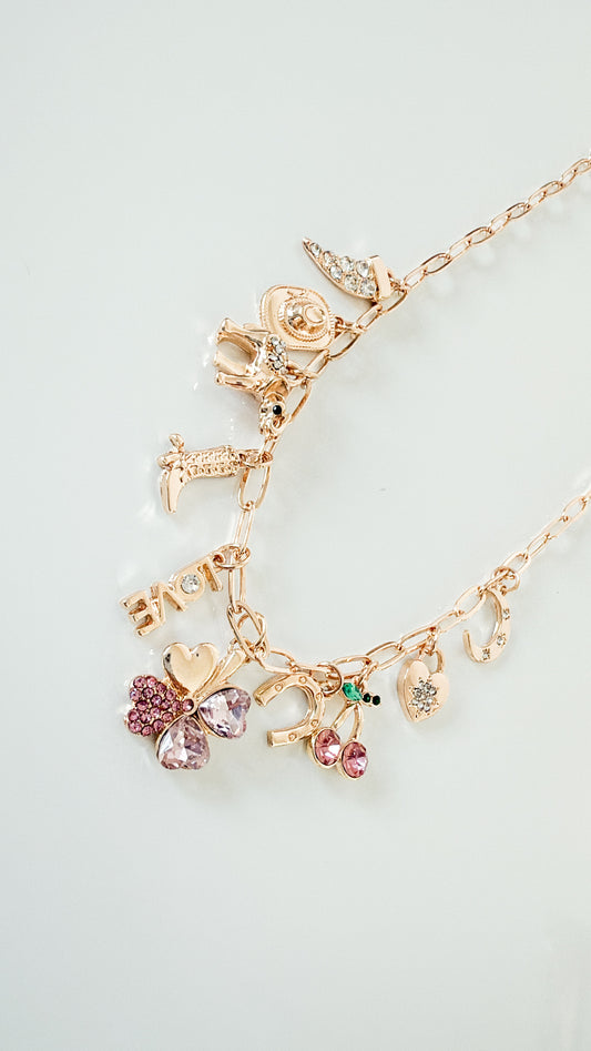 Lucky Cowgirl Charm Necklace