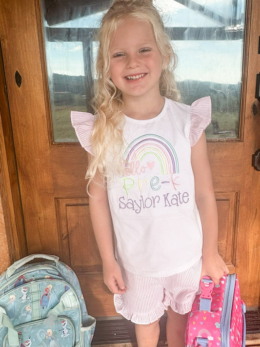 Back to School Ruffle Top