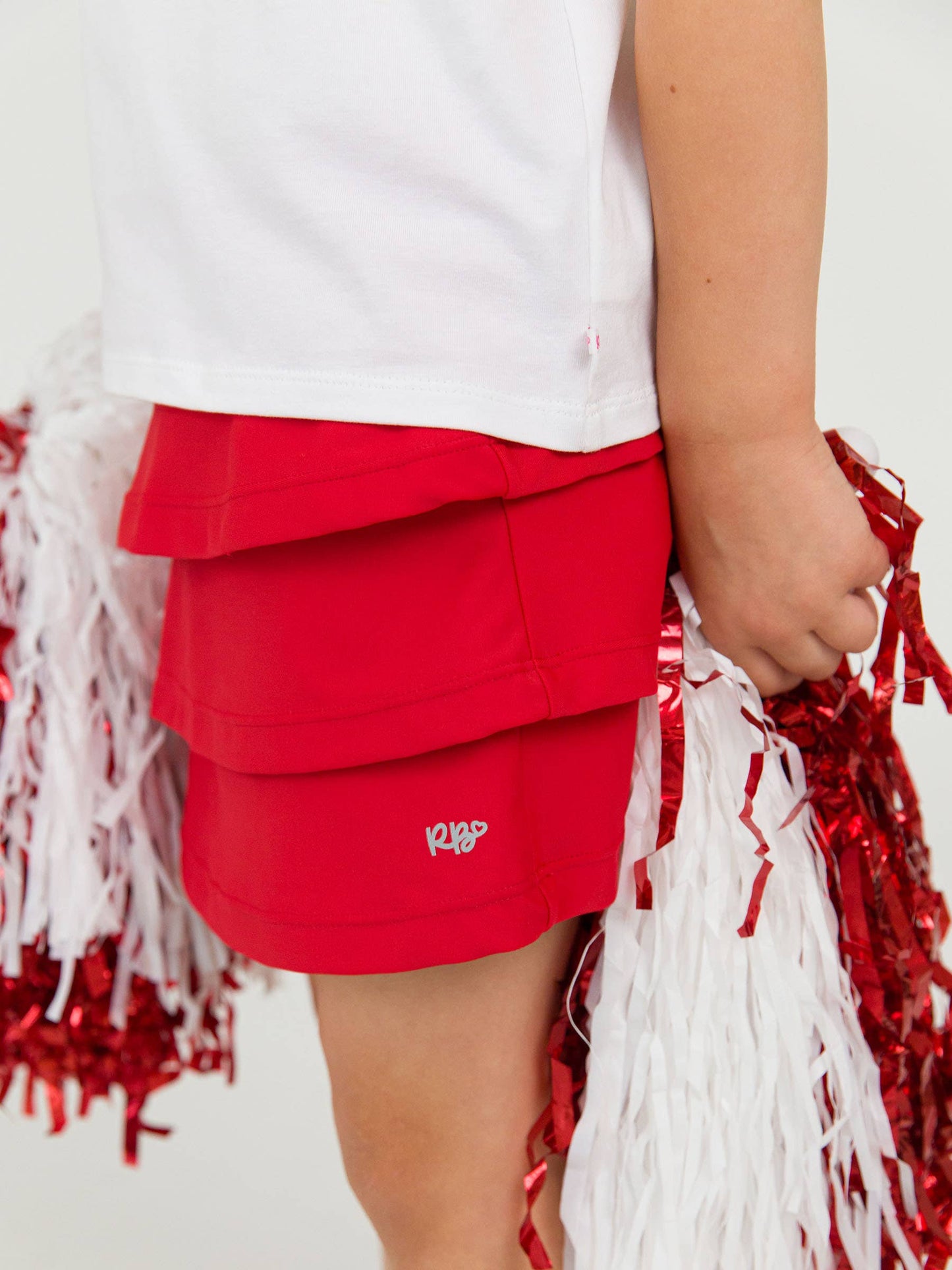Tiered Active Skort | GIRLS | Red
