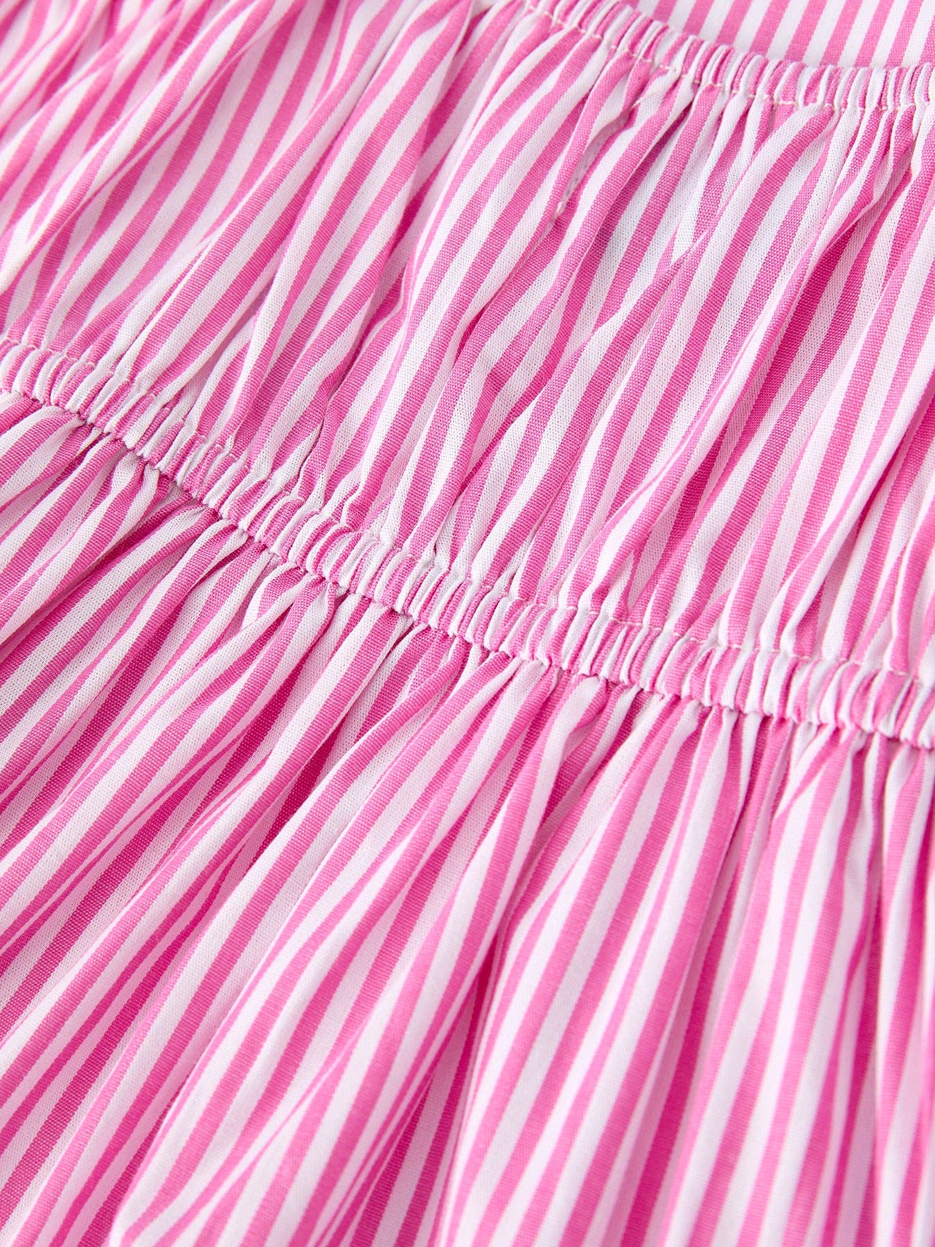 Pink Summer Stripe Ruffle Dress | GIRLS