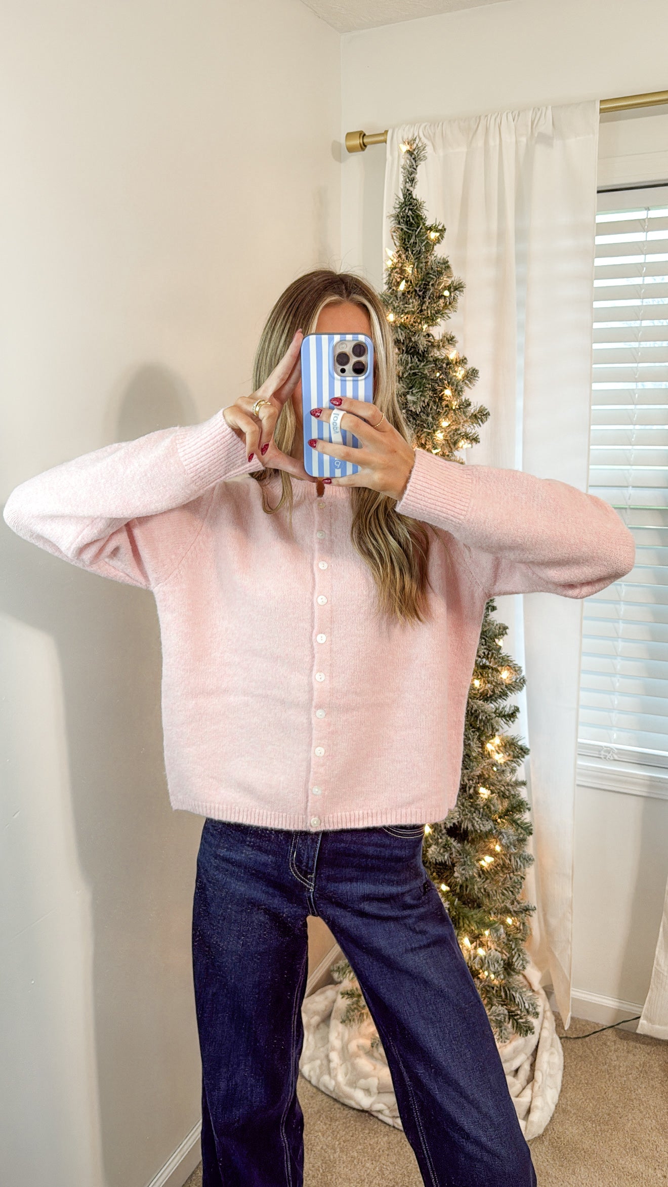 Cloud 9 Cardi | Pink