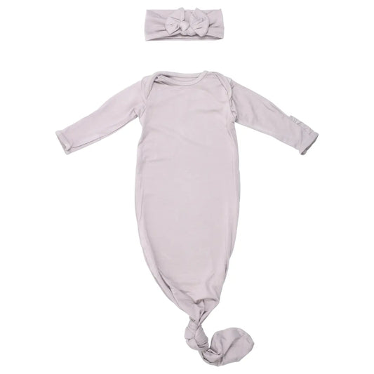 Knotted Gown With Bow | Taupe