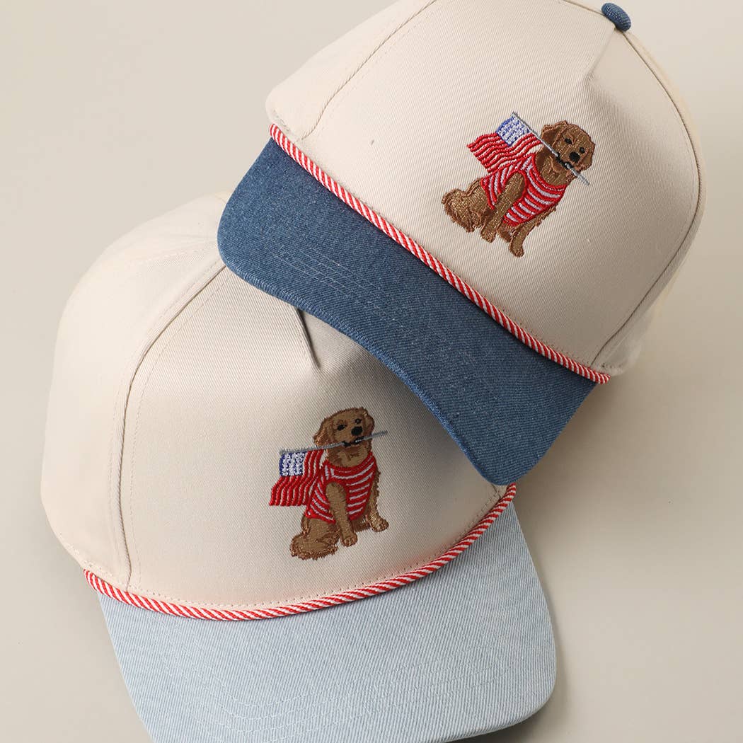 All American Pup Hat: Dark Denim