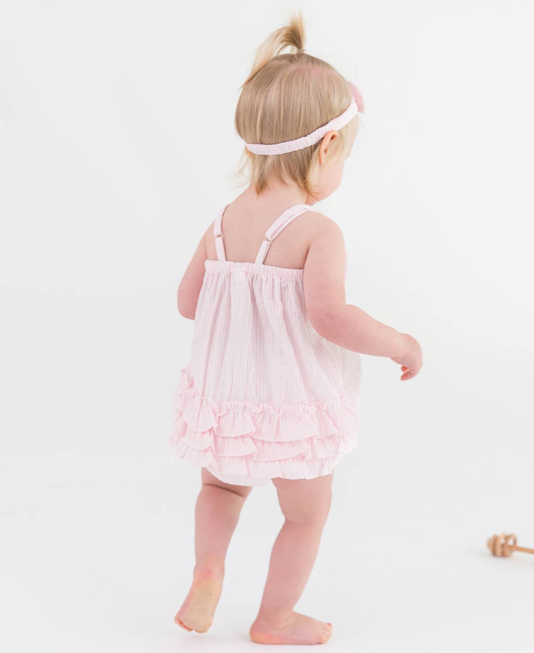 Seersucker Bow Romper