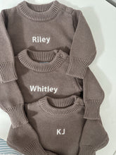Load image into Gallery viewer, Baby Knit Romper | Mushroom

