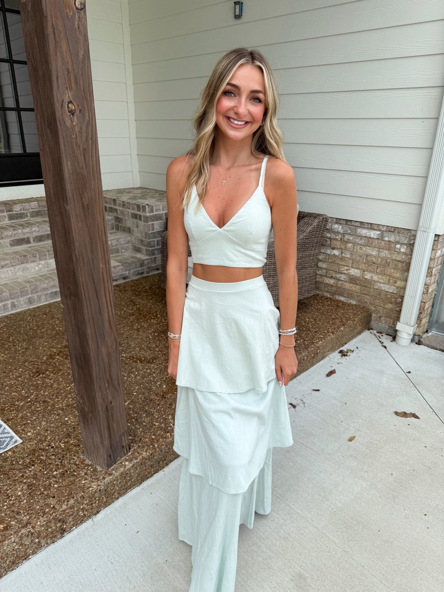 Tropical Escape Maxi Skirt Set