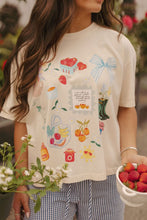 Load image into Gallery viewer, Summer Collage Cropped Tee
