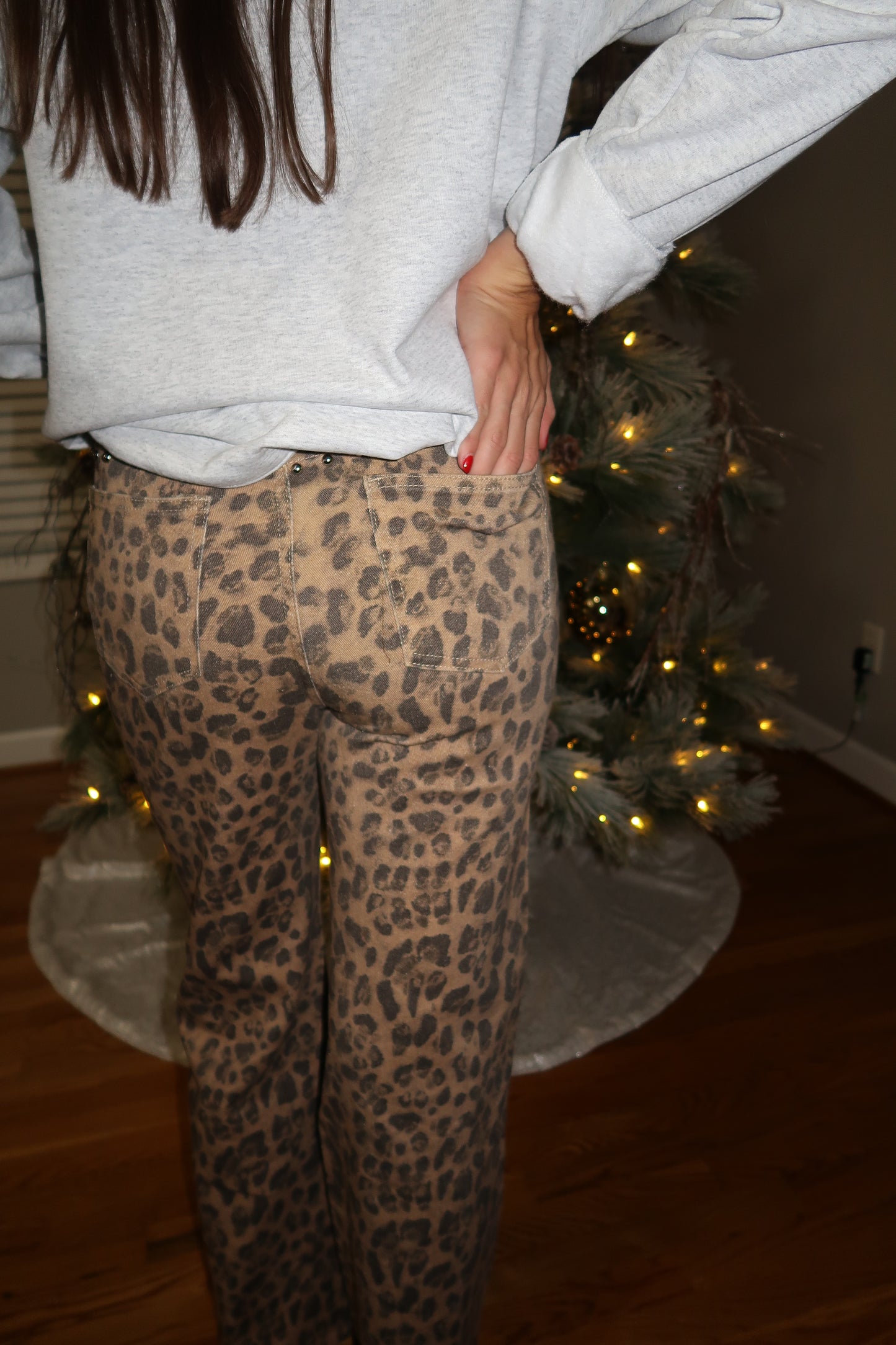 The IT Girl Leopard Studded Jeans