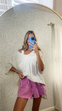 Load image into Gallery viewer, Street Style Acid Wash Shorts- Mauve
