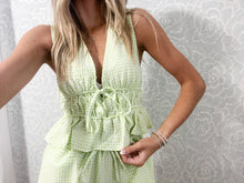 Load image into Gallery viewer, Spring Picnic Top- Lime
