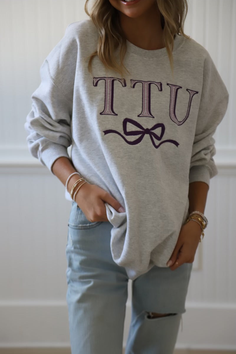 TTU Bow Crewneck