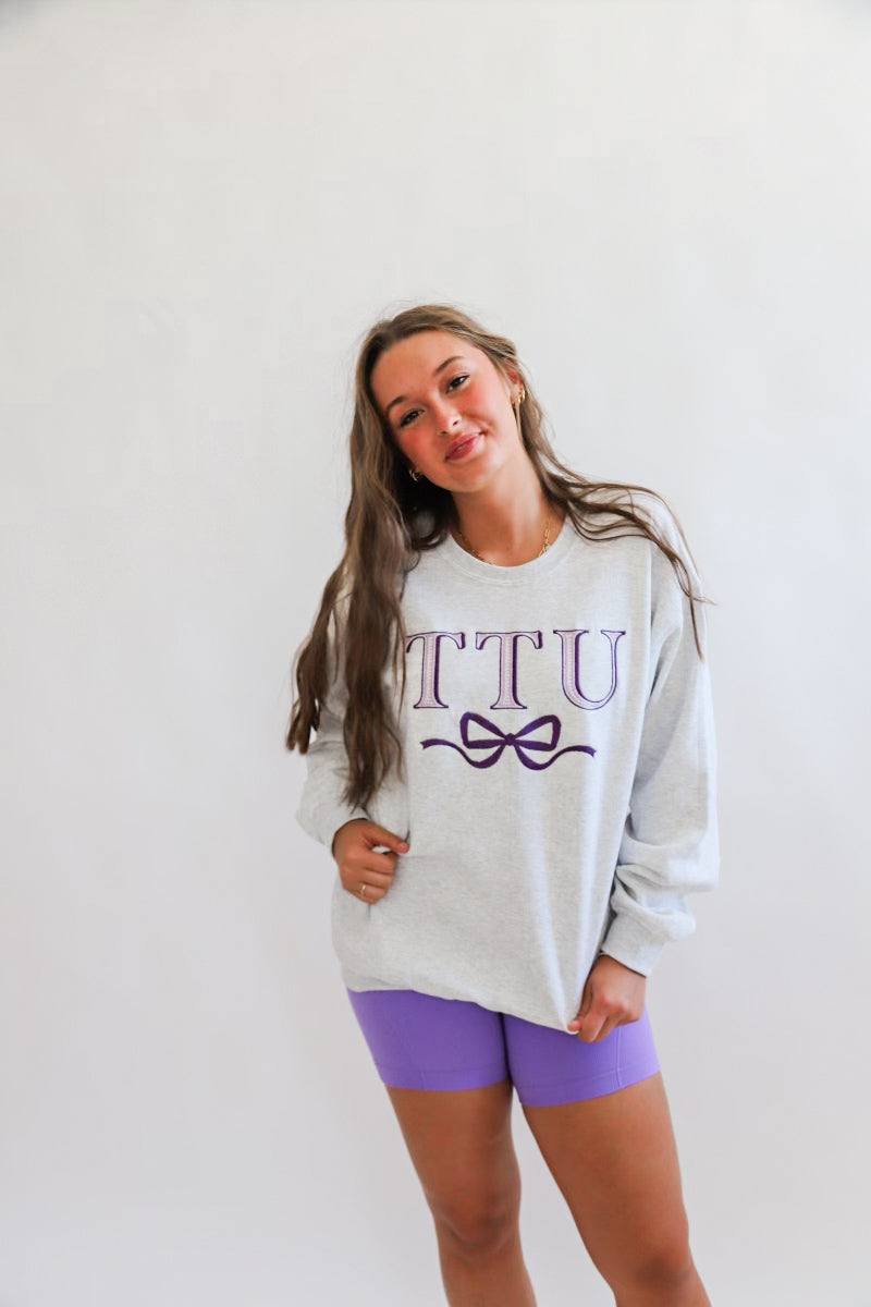 TTU Bow Crewneck