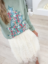 Load image into Gallery viewer, Ruffled Up Midi Skirt- Ecru
