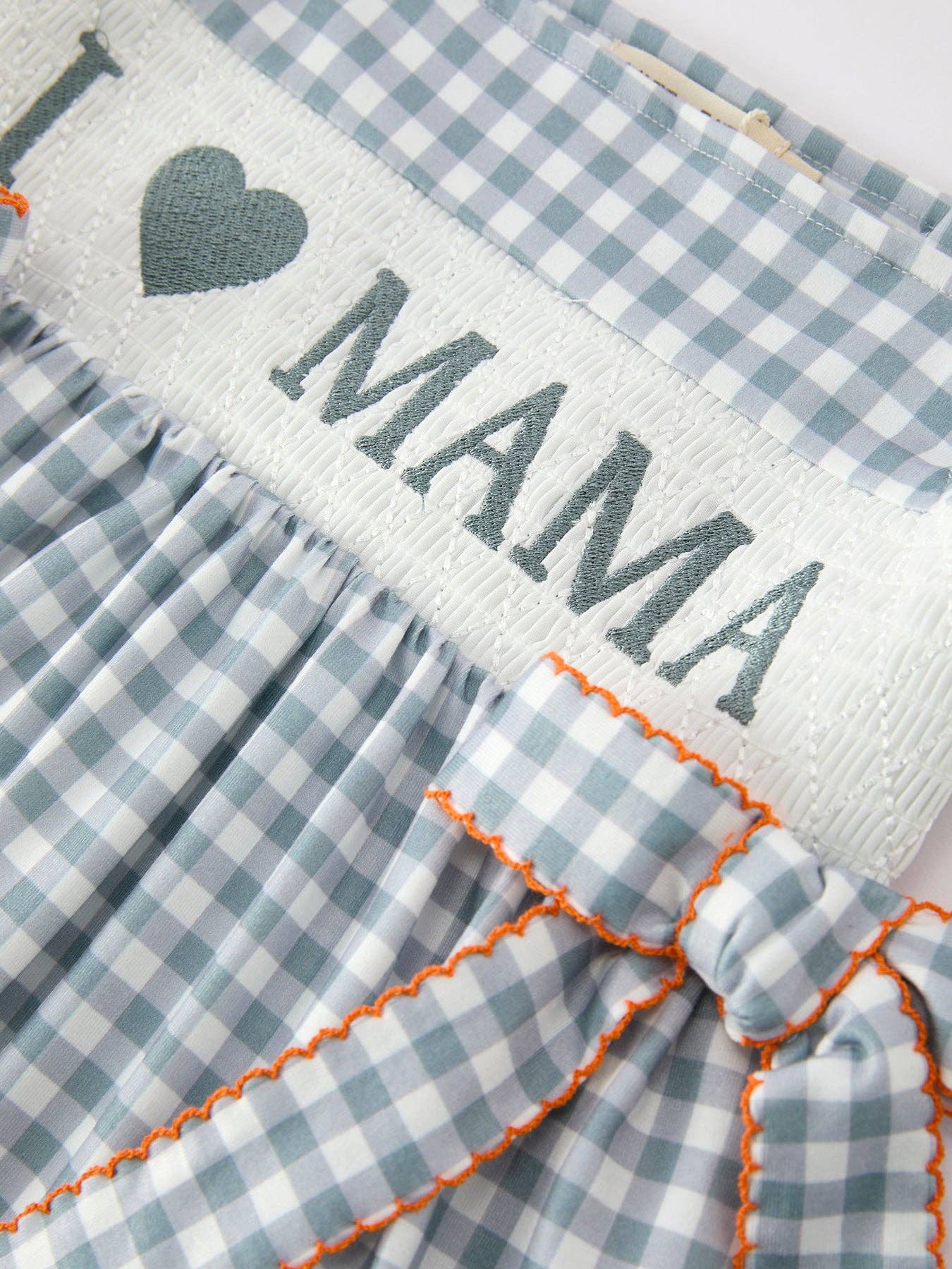 “I ❤ MAMA”  Plaid Smocked Dress | GIRLS