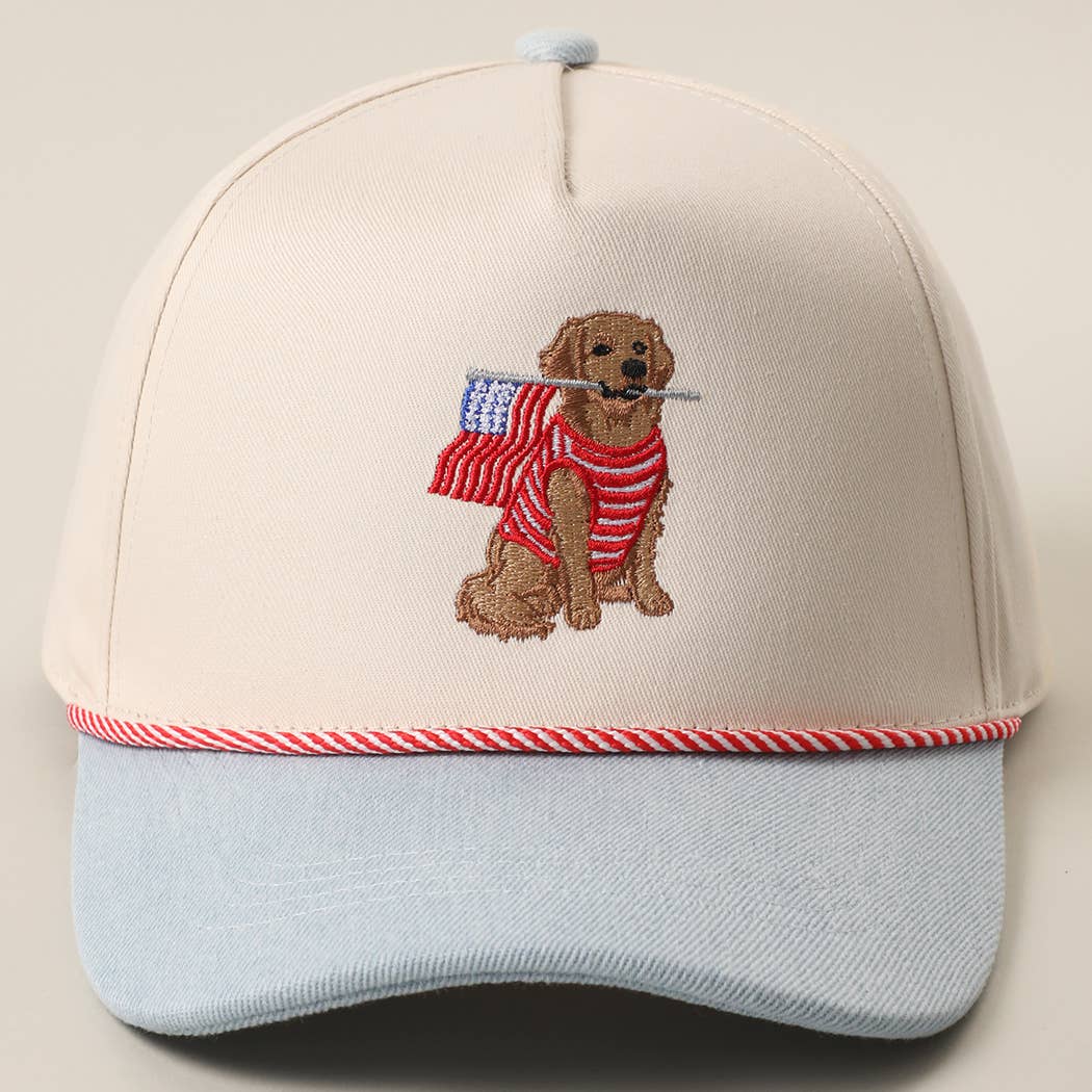 All American Pup Hat | Light Denim