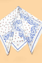 Load image into Gallery viewer, Blue Cherry Bandana Scarf
